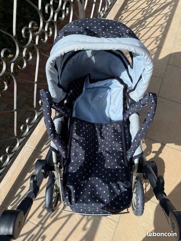 Landeau poupée bleu (image 5)
