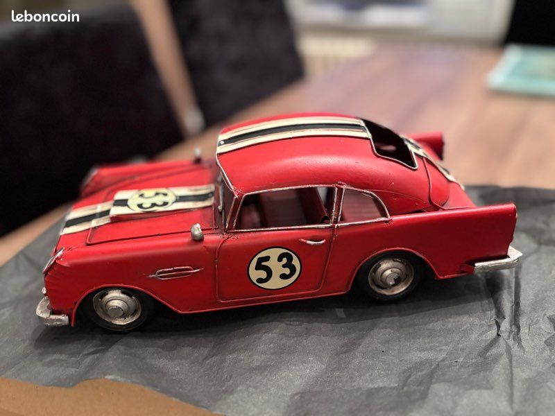 Miniature Vintage de Course en Bois Roadster Rouge 2332R