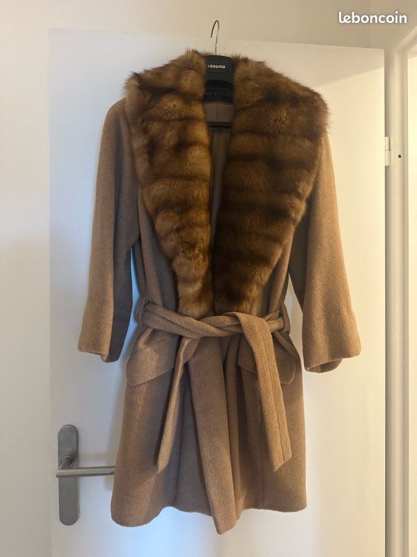 Manteau Vintage En Vison Femme - Taille 40 Marron, Marque Joannard Frères Lyon