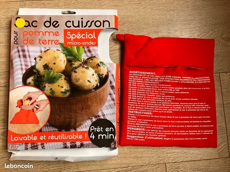 Four Micro Sac Cuisson Pomme De Terre Micro Onde Gifi Patate Micro