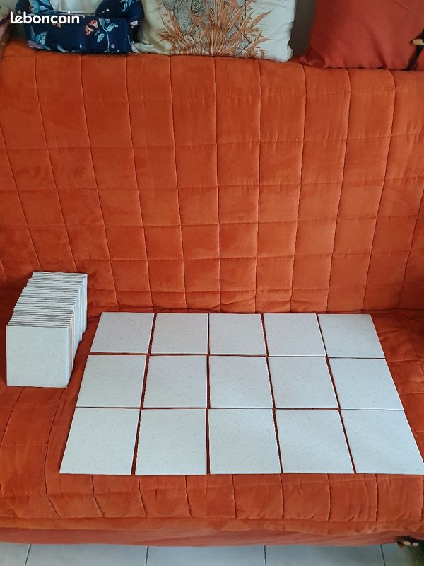 Lot de 45 carreaux de faïence CERAMICA (neufs) 15 x 15 cm (image 1)