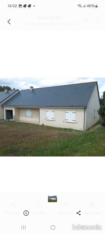 Maison 4 pièces 90 m² · à Brain-sur-Allonnes · 90 m² · 750 €