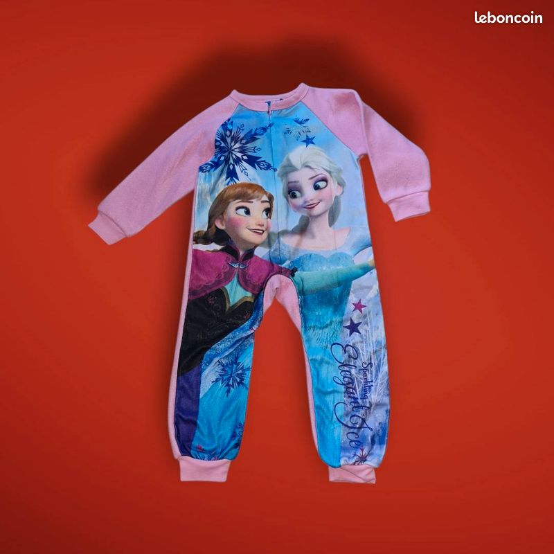 Pyjama polaire pièce Disney Reine des neiges fille ans neuf