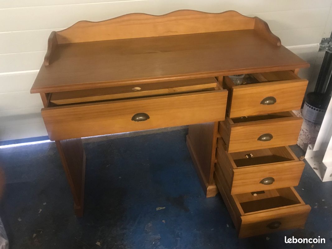 Bureau junior en pin miel (image 2)