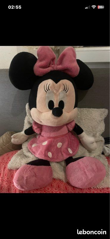 Peluche/doudou grande Minnie pour enfants (image 1)