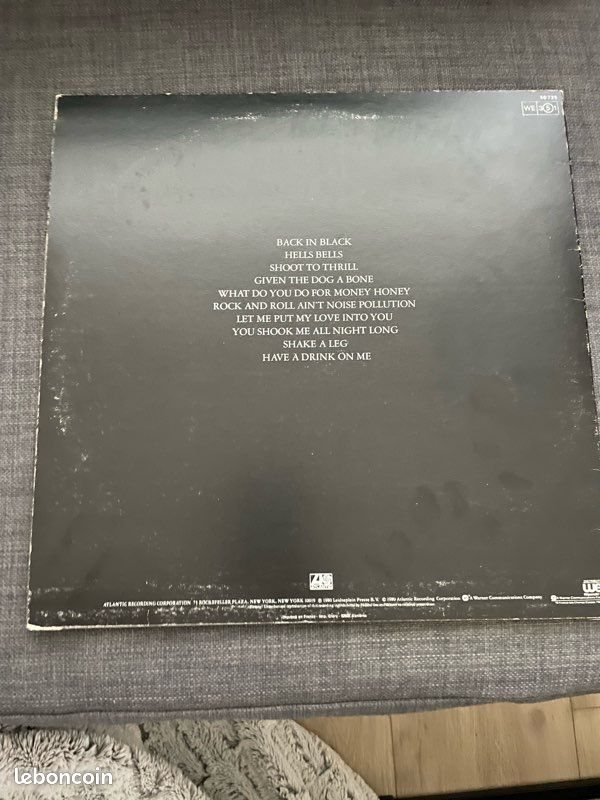 Vinyle - ACDC - Back in Black (image 2)