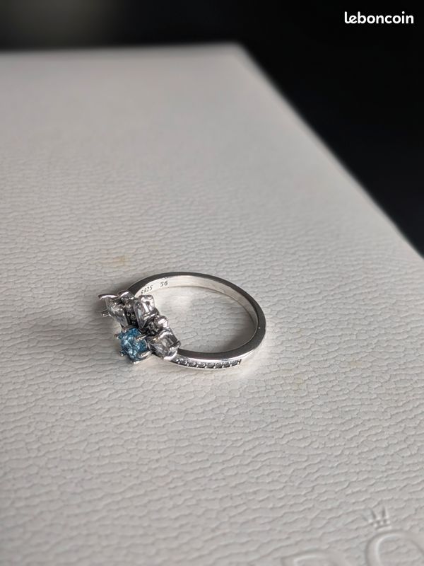 Bague En Argent Massif Motif Corde - Taille 55/56 - Tour Complet - Occasion