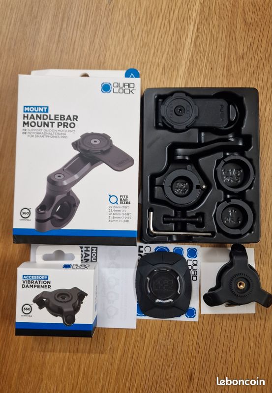 Neuf Quad lock PRO Anti Vibration Adaptateur universel