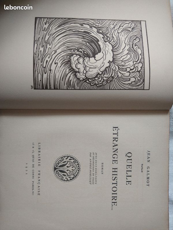 Jean galmot quelle étrange histoire librairie française 1921 (image 3)