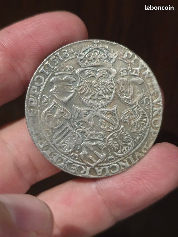 Magnfique Piece de monnaie d'un roi medieval (image 2)