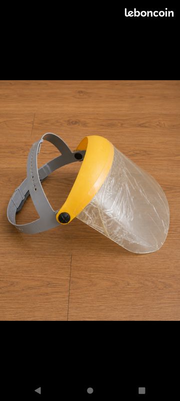 Bollé Safety RELRSI – Protecteur facial relevable II – Visière blanche – Neuf (image 2)