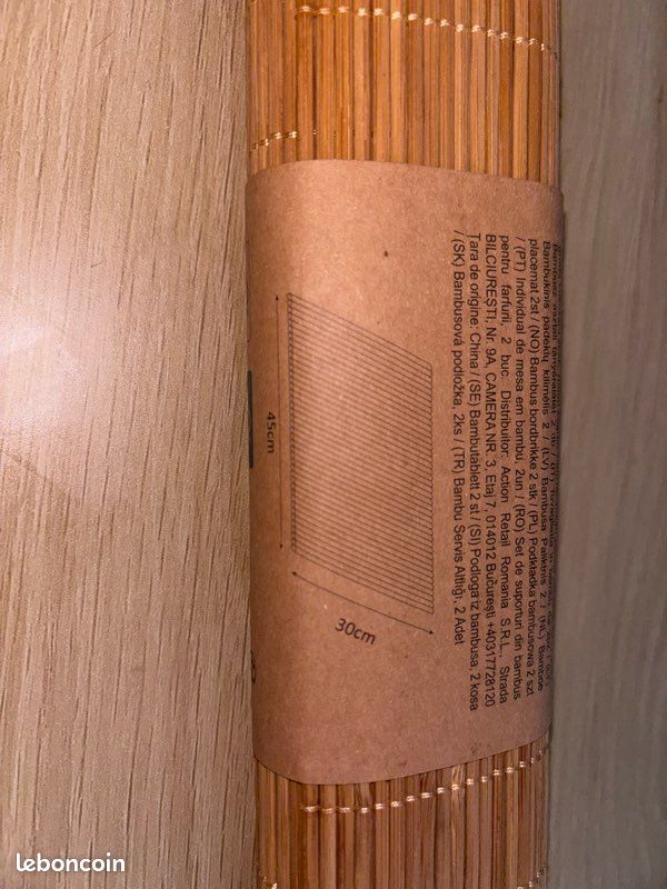 Set de table bambou (image 2)