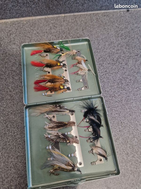 Outdoor Planet Lot de 50 mouches de pêche à la mouche haut de gamme | Boîte