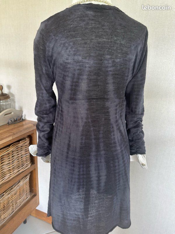 Robe Cocktail LMV Taille 40 - Couleur Noire, Longueur Midi, Sans Manches, Fermeture éclair, Occasion Très Bon état