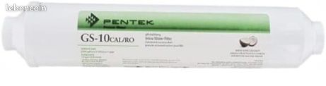 Filtro Remineralizzatore Pentek GS-10CAL/RO Per Osmosi Inversa, Carbone Attivo E Calcite, Attacchi 1/4″ FPT