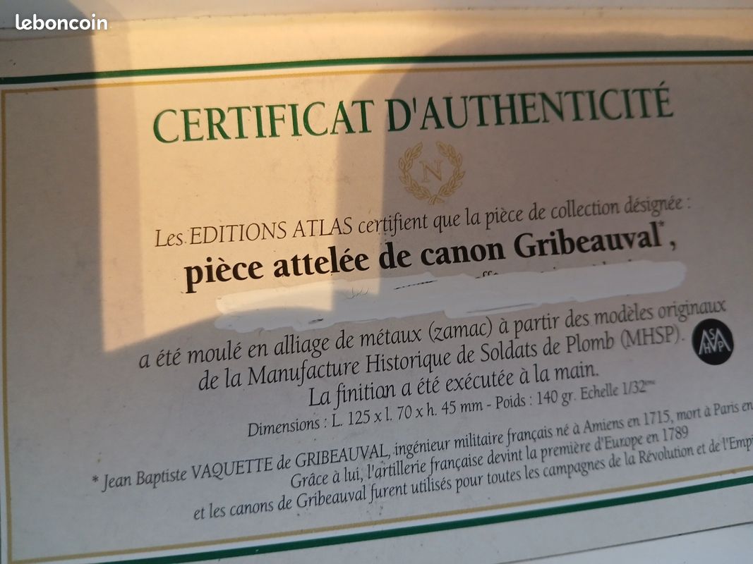 Canon de Gribeauval (image 5)