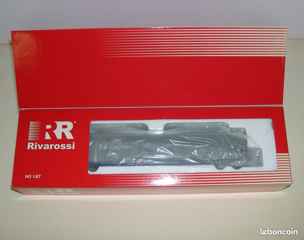 Wagon Bâché Long Gris FS Rivarossi HR6003 - Échelle Ho - Neuf
