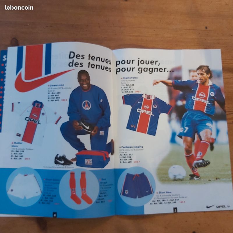 Catalogue Officiel PSG Saison 1996/97 – Neuf – Magazine Vintage Paris Saint-Germain