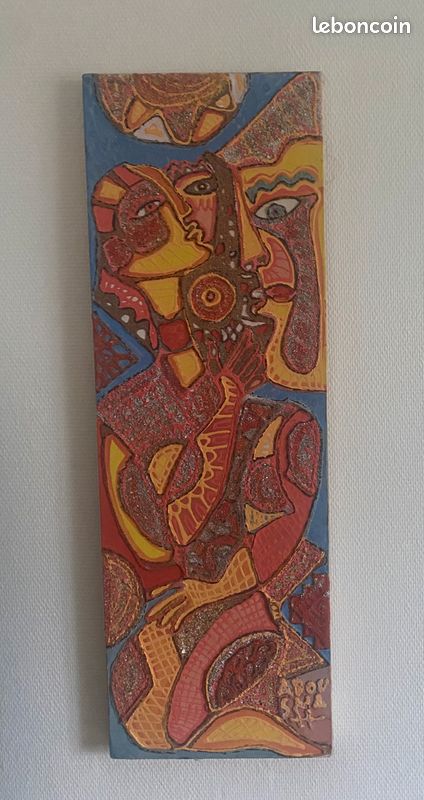 Peinture marocaine sur sable (image 1)