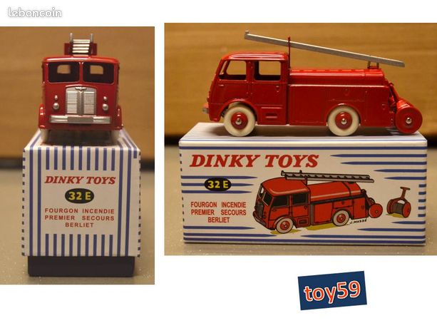 Jouets Atlas Dinky 32E Fourgon, Incendie détendu, Secours Berliet, modèles moulés sous pression, cadeaux de voiture  26