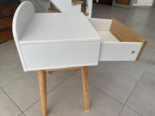 Table de chevet enfant - LIGNE CONFETTI - Blanc (image 4)
