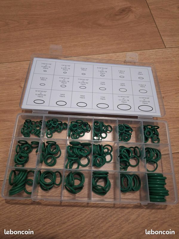 Lot De 270 Joints Toriques Pour Compresseur - Kit De Joints Toriques Pour Climatisation De Voiture - Assortiment De Joints D'étanchéité En Caoutchouc Pour Plomberie Professionnelle A/C