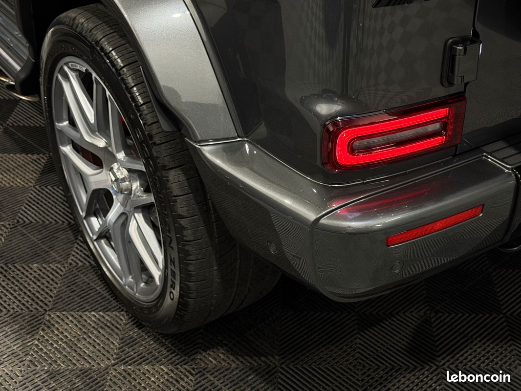 Mercedes benz classe g63 4.0 585 v8 4-matic + amg suivi mercedes - volant carbone - caméra 360° - toit ouvrant - ecran arriere mbux - carplay - pack interieur manufaktur - attelage - immat france (image 12)