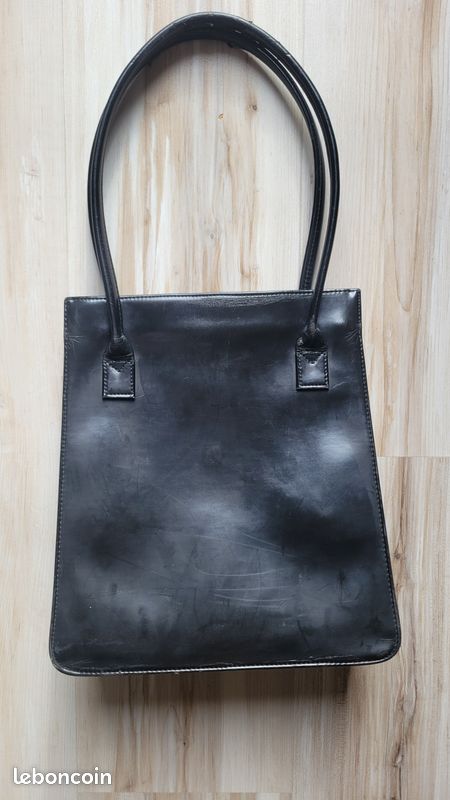 Sac à main noir Paquetage Paris Accessoires Bagagerie