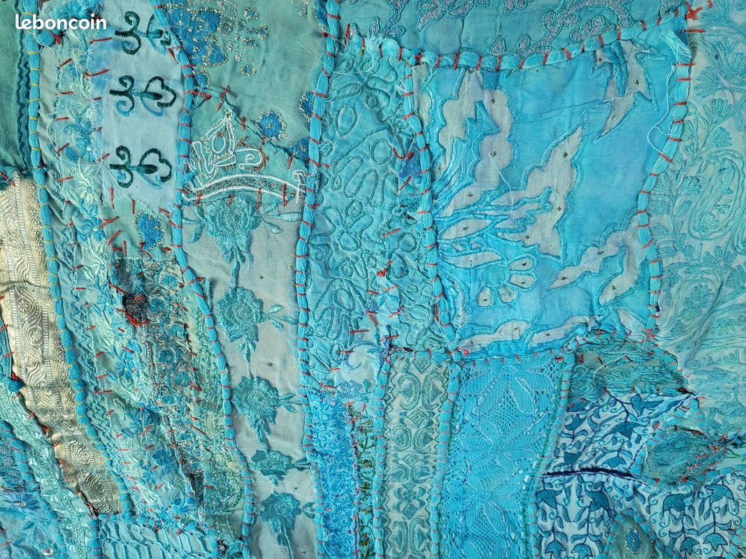 Tapis oriental jeté de lit jeté de canapé INDE (image 5)