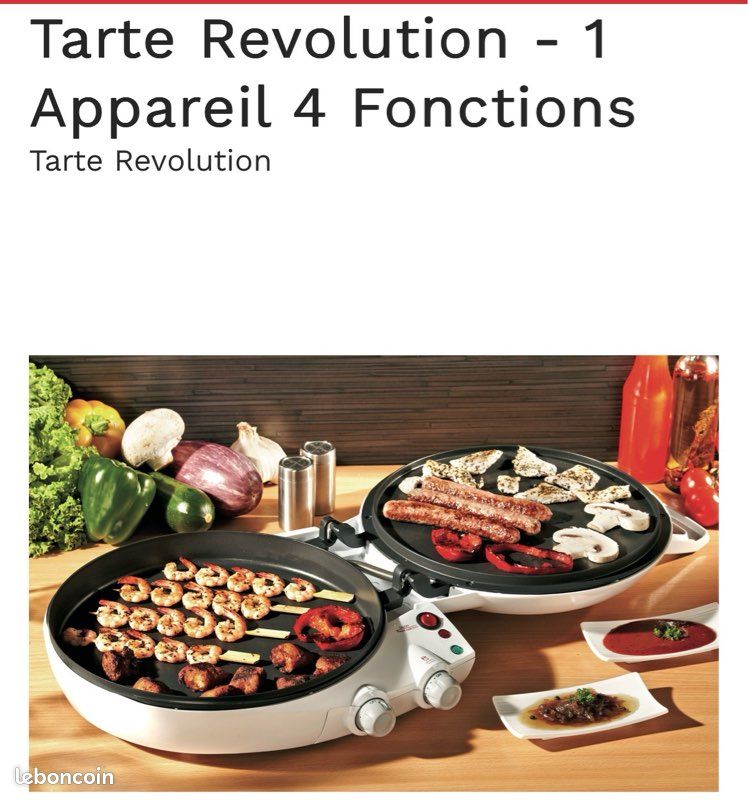 Appareil à cuisson tarte, tourtes, viandes, dessert : Tarte Révolution (image 2)