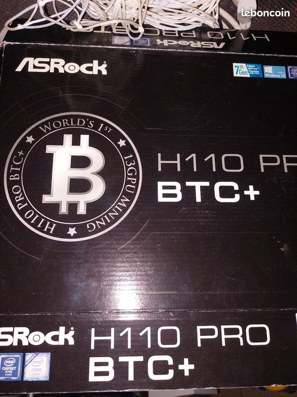 Carte mère ASRock H110 Pro BTC+ – Très bon état – Mining / PC - Accessoires informatique