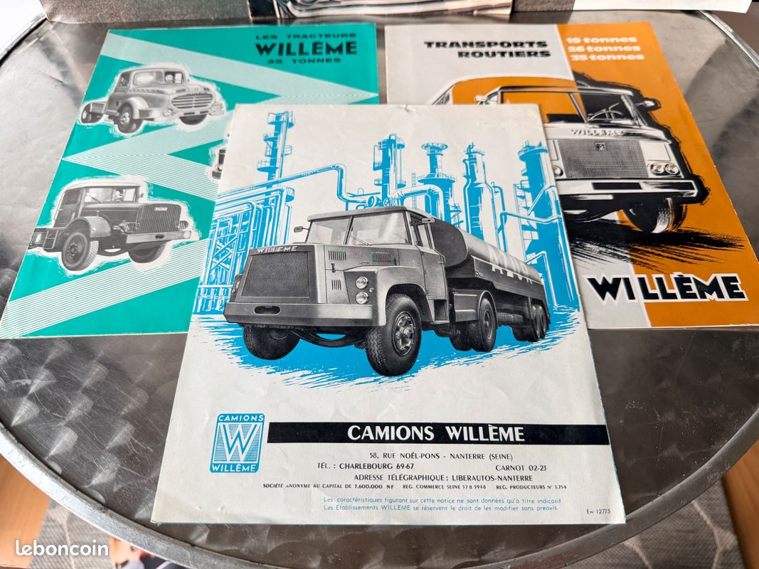 Lot indissociable de 5 depliants publicitaires berliet saviem unic willeme (image 6)