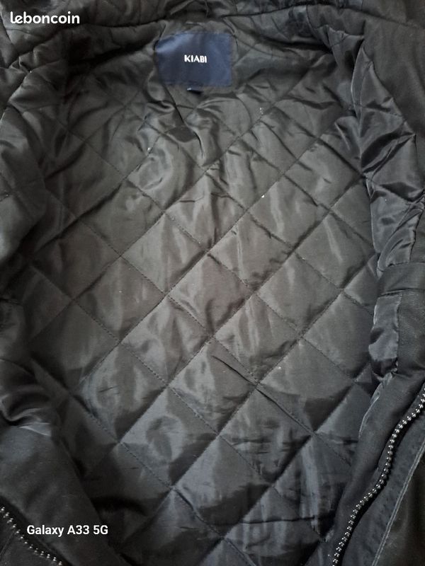 Blouson homme noir taille M Kiabi (image 3)