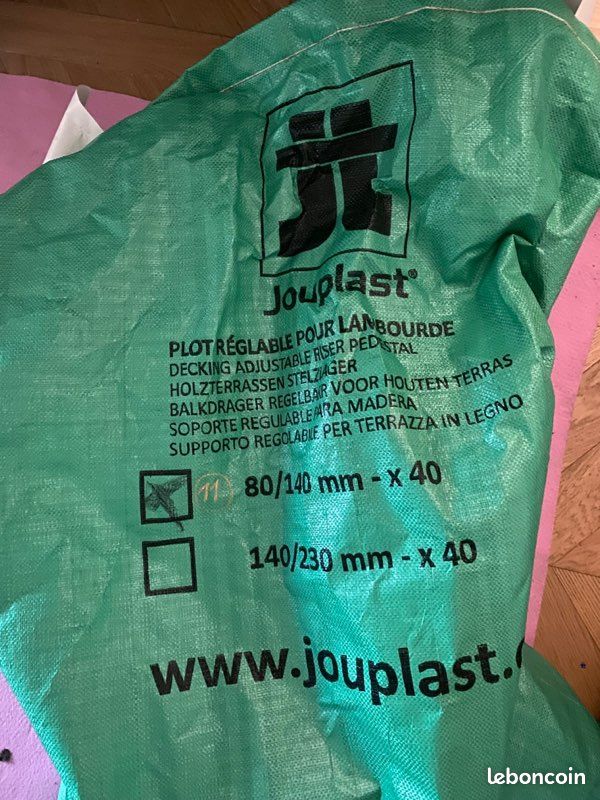 12 Plots réglables jouplast 80 x 140 mm (image 1)