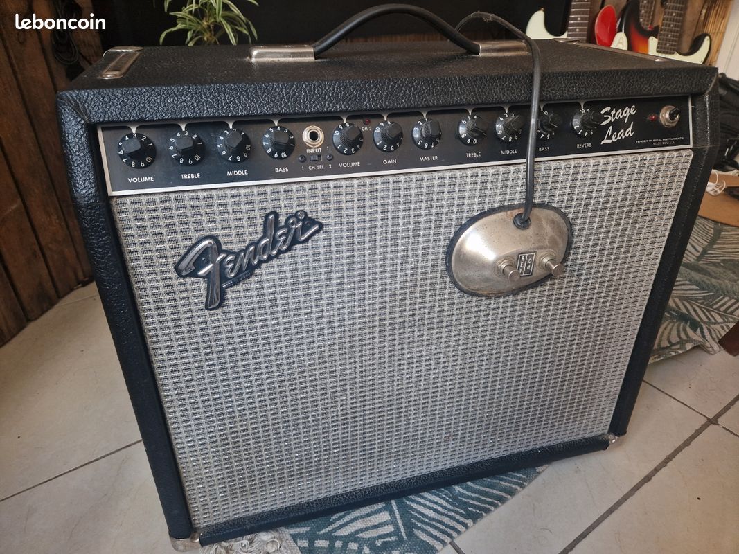 Rare Fender Stage Lead 100w / 1983-84 / Superbe clean & reverb / Footswitch d'origine inclus (image 1)