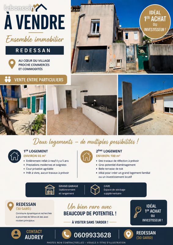 Maison 10 pièces 170 m² · à Redessan · 170 m² · 295 000 €