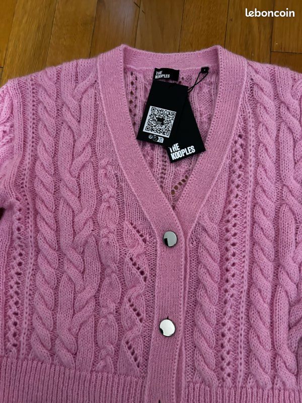 Cardigan Fille Indigo Rose Col V – Taille 9-10 Ans – Coton, Boutons – Bon état