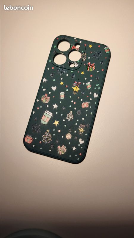 4 pièces Coque iphone 13 pro Noël à motif flocon de neige (image 4)