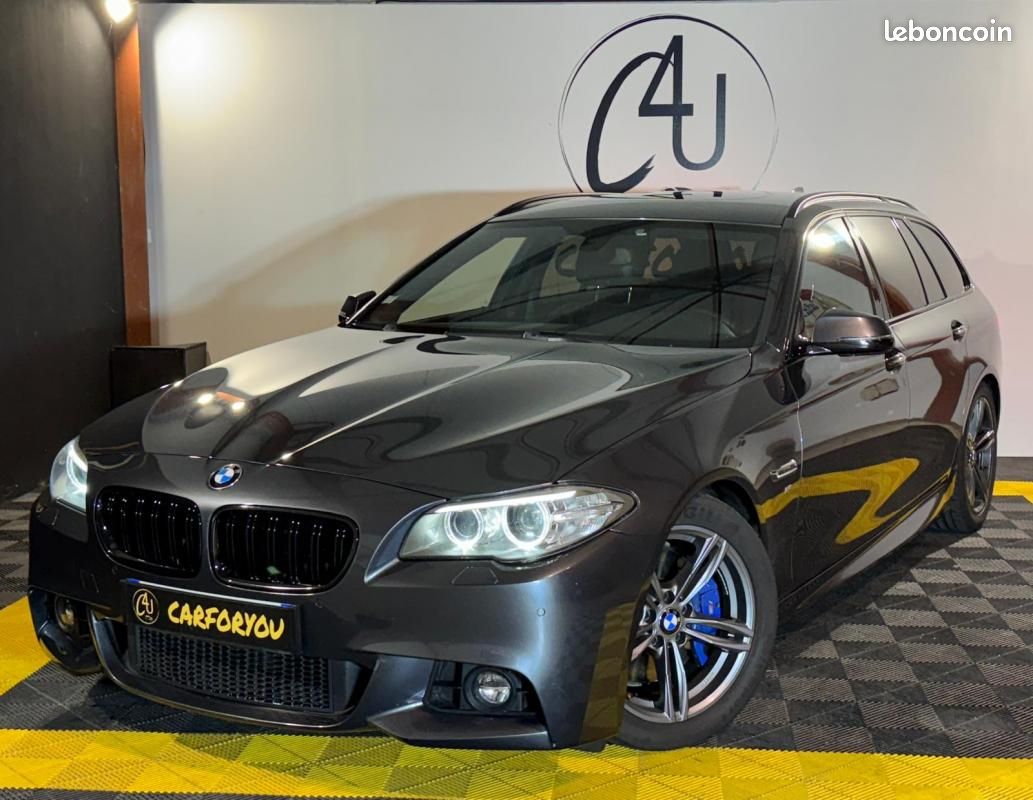 BMW Série 5 (F11) LCI Touring 525d Pack M 218ch Caméra de recul, Sièges chauffants, GPS Navigatio... (image 1)