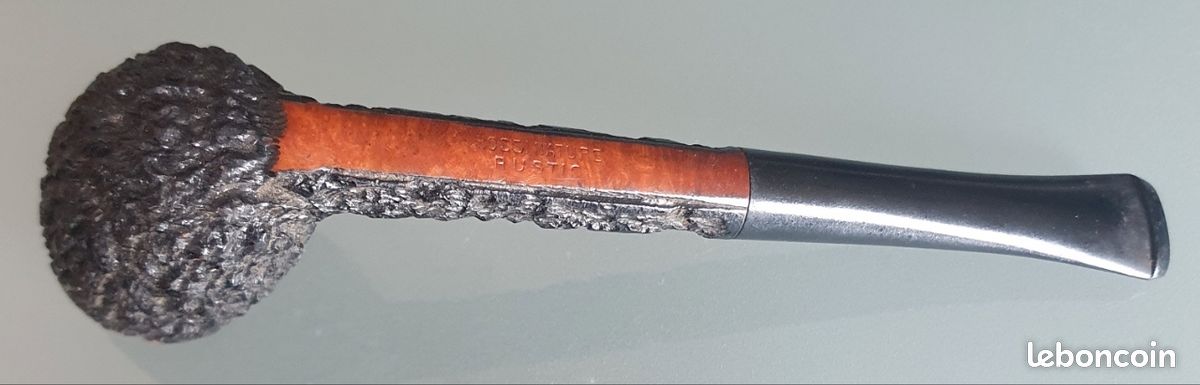 Ancienne Pipe Rossi Nature Rustic en Bruyère, 14.5cm, Made in Italy, Vintage 70 (image 4)