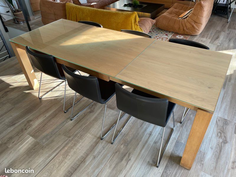 Table Ethnicraft modèle Slice à rallonges chêne (image 6)