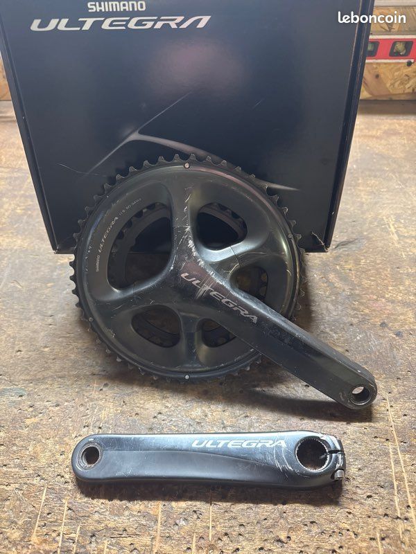 Pédalier Shimano Biopace FC-B126 Ancien – 170mm, Double Plateau 52/42t, Pour Vélo De Route
