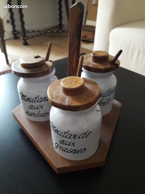 Ensemble de 3 pots à moutarde (image 2)