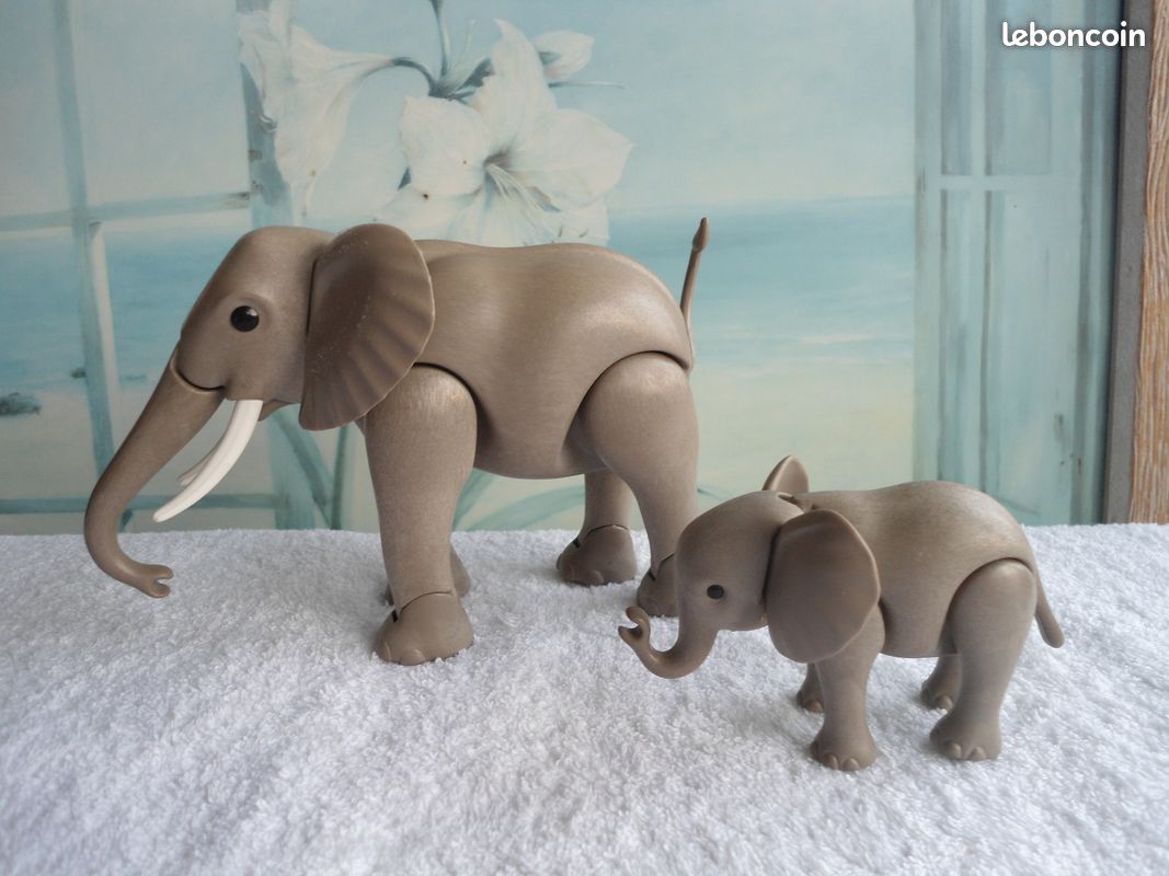 400 annonces safari N° 86 PLAYMOBIL quasi neuf éléphant pour completer ton centre soin zoo animaux maison savane (image 2)