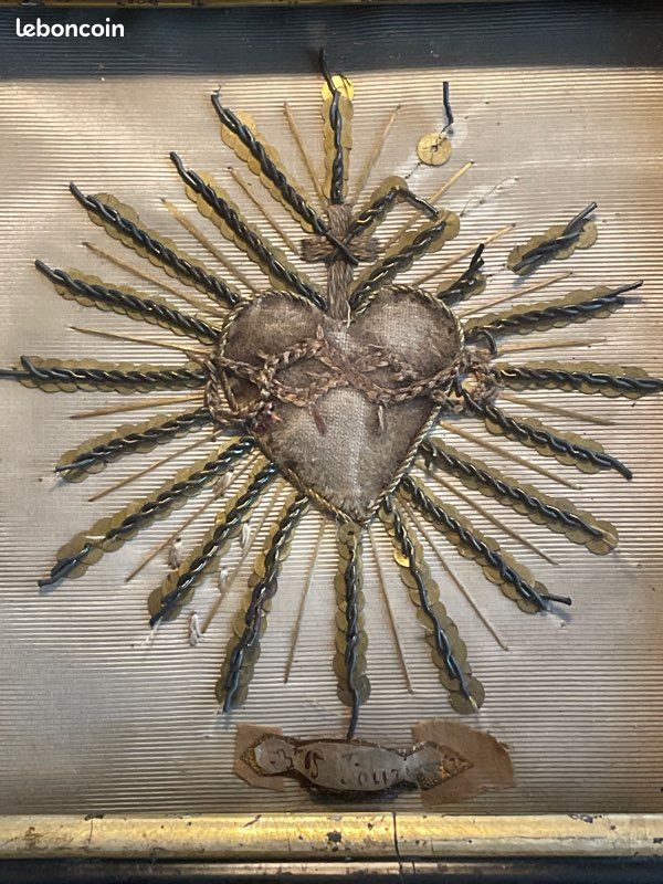 Lot Reliquaire, Images Dévotions, Broderies Et Gravures Religieuses Anciennes - Laiton