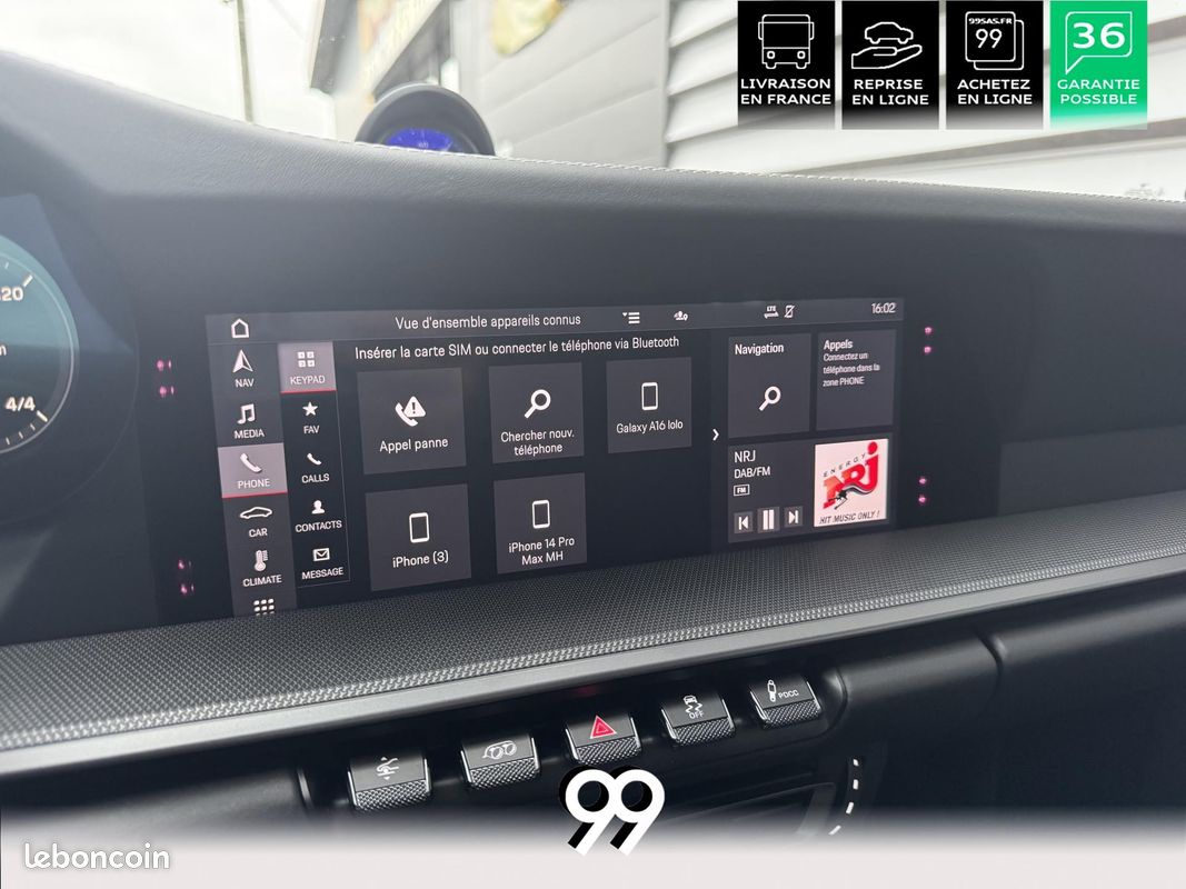 PORSCHE 911 Cabriolet 3.0i - 450 - BV PDK TYPE 992 CABRIOLET Carrera 4S PHASE 1 (image 26)