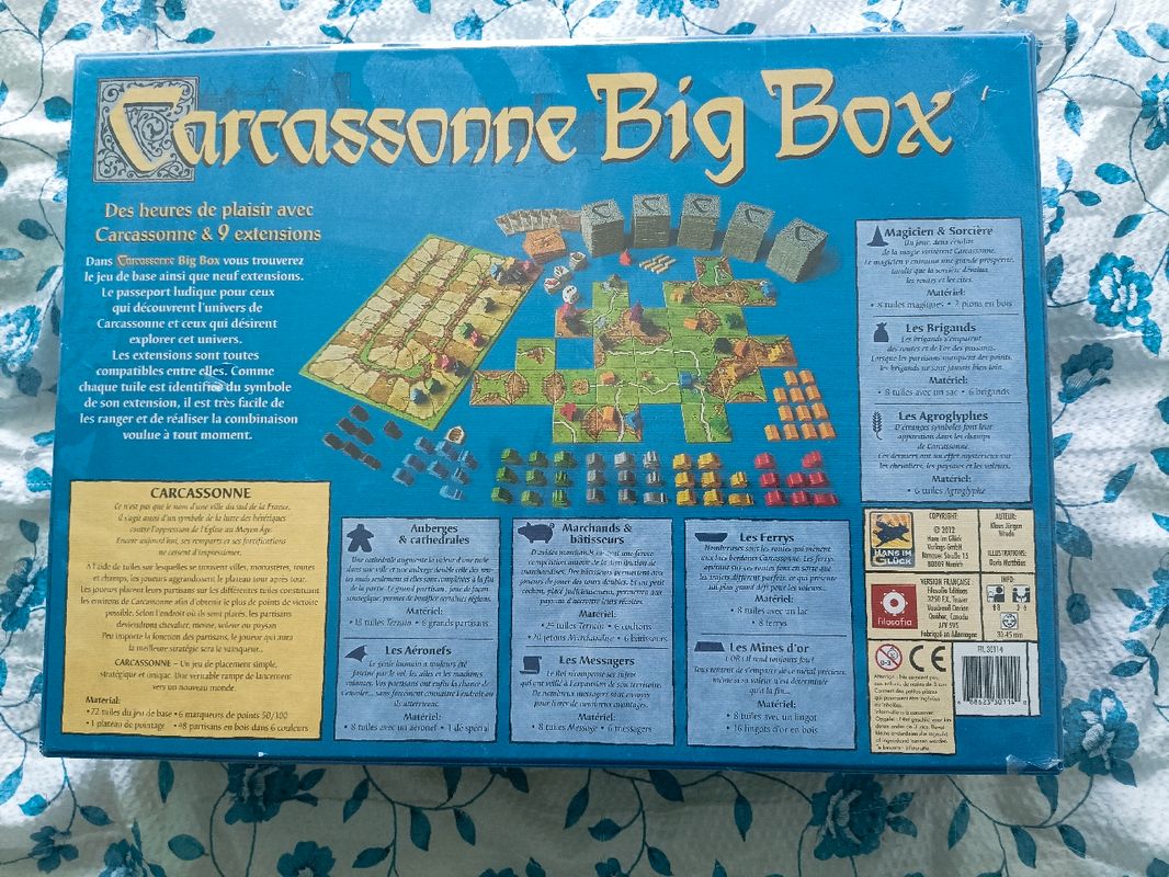 Carcassonne big box - JEU D'OCCASION - Jeux, Rêves & Jouets THONON
