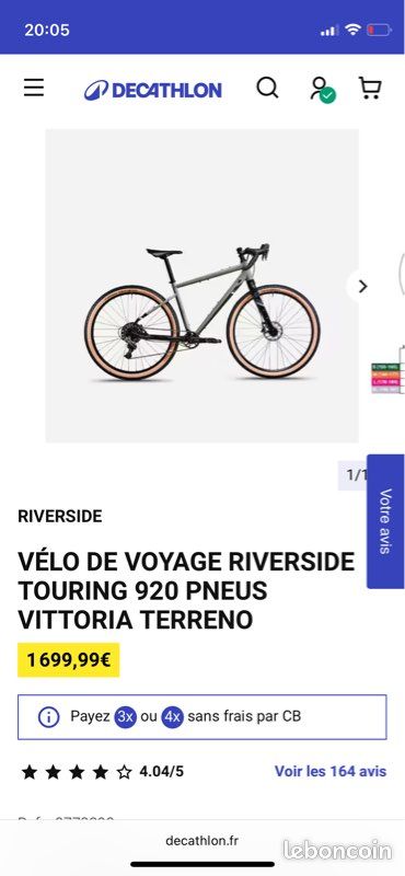 Riverside 920 Btwin Riverside 05 Vélo Touring Gravel Riverside 920