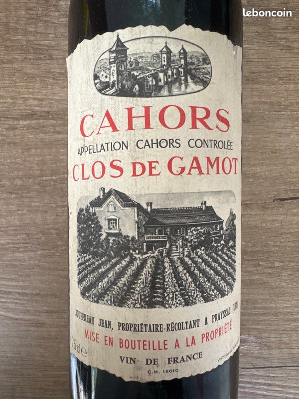 Cahors Clos de Gamot 1982 (image 5)