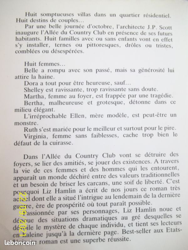 Livre de Liz Hamlin: Les femmes du country club (image 2)